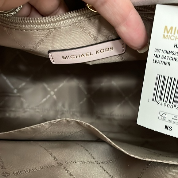 NWT Michael Kors Hamilton Medium Satchel Pink - Picture 8 of 9